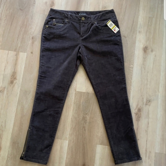 INC International Concepts Denim - INC Smokey Grey Velvet Skinny Jeans Sz 14